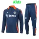 24/25 Man Utd Sapphire Blue Kids  Half Pull Tracksuit  (儿童、半拉链)