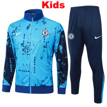 24/25 CHE Lake Blue Inkjet Kids Jacket Tracksuit