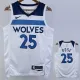 22/23 Timberwolves ROSE #25 White Top Quality Hot Pressing NBA Jersey