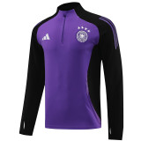 24/25  Germany Purple Kids Half Pull Tracksuit  (半拉链、童装)