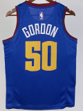 20/21 Nuggets GORDON #50 Blue Top Quality Hot Pressing NBA Jersey (Trapeze Edition) 飞人版