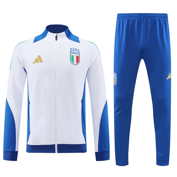 24/25 Italy White &Sky Blue Jacket Tracksuit
