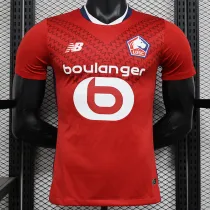 24/25  Lille Home  Player Version Soccer Jersey