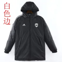 22/23 ARS Black Hooded Cotton Coat White Edge (白色边) 棉衣