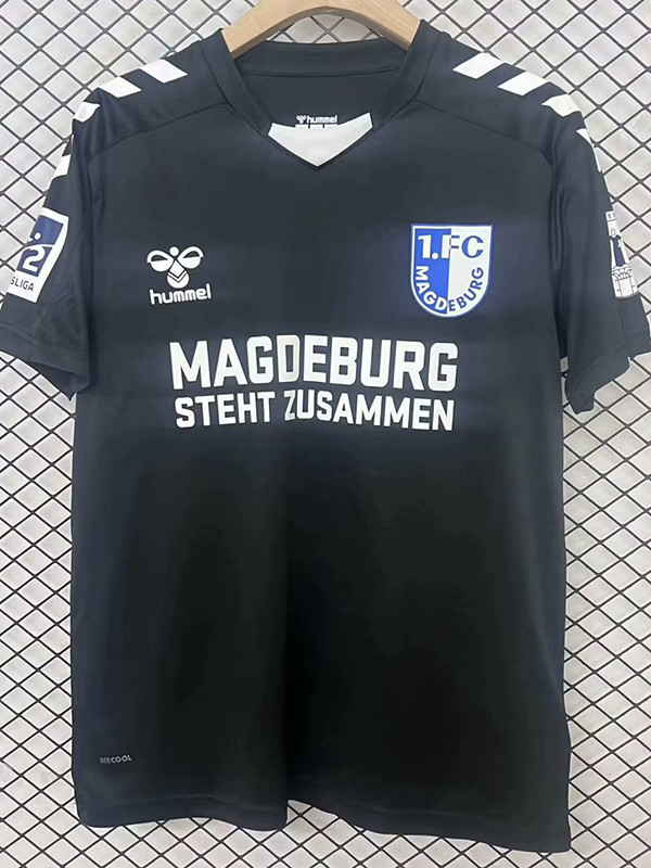24/25 Magdeburg Black Co branded Edition Fans Soccer Jersey