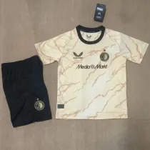 24/25 Feyenoord Fourth Kids  Soccer Jersey