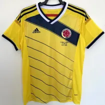 2014 Colombia Home  Retro Soccer Jersey