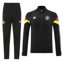 24/25 Germany Black Jacket Tracksuit#06(袖带红黄边）