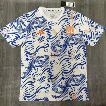 24/25 Lyon Royal Blue White Pre match training  Training shirts