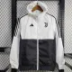 24/25 JUV White & Black  Hooded Windbreaker