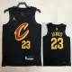 22/23 Cleveland Cavaliers JAMES #23 Black Top Quality Hot Pressing NBA Jersey (Trapeze Edition)