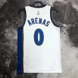 22/23 Wizards ARENAS #0 White Top Quality Hot Pressing NBA Jersey (Retro Logo)