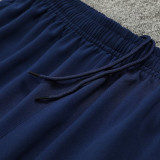 24/25 Marseille Deep Lake Blue Print Half Pull Tracksuit  (半拉链)