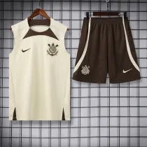 24/25  Corinthians Mud Yellow Tank top and shorts suit（泥黄）