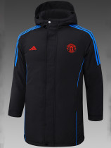 24/25 Man Utd Black Hooded Cotton Coat 黑连帽棉衣