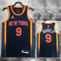 22/23 KNICKS BARRETT #9 Black Top Quality Hot Pressing NBA Jersey (Trapeze Edition) 飞人版