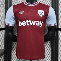 24/25 West Ham Home  Player Version Soccer Jersey