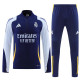 24/25 RMA Sapphire Blue Player version  Half Pull Tracksuit  (球员版、半拉链)