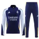 24/25 RMA Sapphire Blue Player version  Half Pull Tracksuit  (球员版、半拉链)