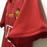 2007/2008 Man Utd home Red Retro soccer jersey(带胸前决赛字)