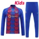 24/25 BAR Blue Inkjet  Kids Half Pull Tracksuit  (童装、半拉链)