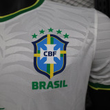 24/25 Brazil White Peace Dove Special Edition  Player Version Soccer Jersey