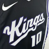 23/24 Kings DEROZAN #10 Black Away Top Quality Hot Pressing NBA Jersey