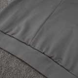 24/25 TOT Grey Hooded  Tracksuit(Add Fluff)  (连帽加绒F604)