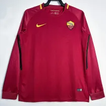 2017/2018 Roma Away Long Sleeve Retro Soccer Jersey