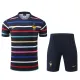 24/25 France Black And Colored StripesTraining Short Suit