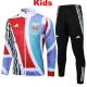 24/25  ARS Red & Blue Jigsaw puzzle Kids Jacket Tracksuit # E965童装