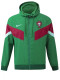 2024 Portugal Green hooded Windbreaker