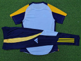 24/25 RMA Light Blue Player Version Suit  Soccer Jersey（Blue pants）蓝裤
