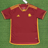 23/24 Roma Home Fans Soccer Jersey (Print SPQR)