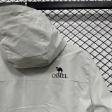 24/25 F705 CAMEL White Single Layer Hooded Windbreaker (连帽）