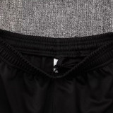 24/25 France Black Kids Half Pull Tracksuit (半拉链\童装)