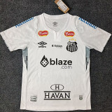 24/25 Santos FC Home Fans Soccer Jersey(Print All Sponsor)(新全广告、背上NVA~SRTE)
