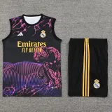 24/25 RMA Black Purple （Leopard Head）Tank top and shorts suit