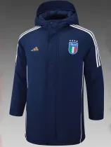 24/25 Italy Royal Blue Hooded Cotton Coat 宝蓝连帽棉衣