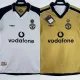 2001/2002 Man Utd 100th Centenary Gold White Two-Sided Retro Soccer Jersey