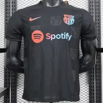 24/25 BAR  Black Team Logo Special Edition Player Version Soccer Jersey