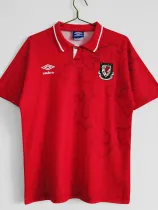1992/1994 Wales Home Retro Soccer Jersey
