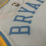 22/23 LAKERS BRYANT #8 White Top Quality Hot Pressing NBA Jersey (Retro Logo)
