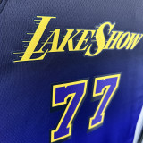 24/25 LAKERS DONCIC'#77 Blue Top Quality Hot Pressing NBA Jersey