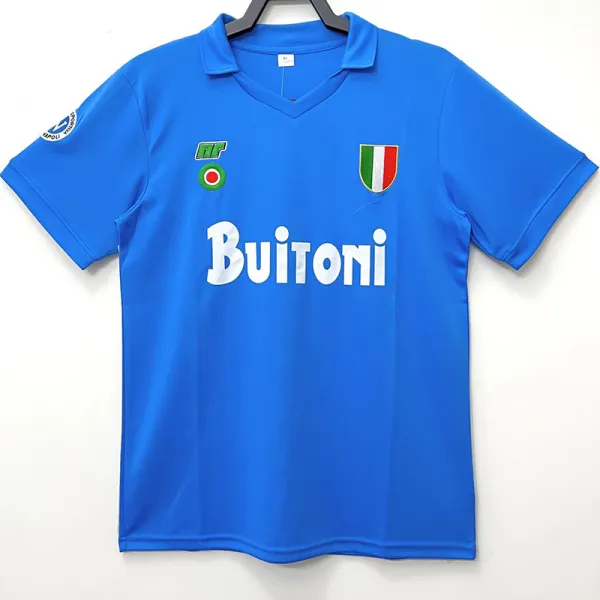 1987/1988 Napoli Home Blue Retro Soccer Jersey