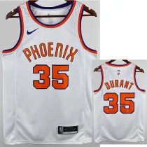 17/18 SUNS Booker #35White Retro Top Quality Hot Pressing NBA Jersey