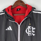 2024 Flamengo Red & Black  one sided hooded  Windbreaker （单面带帽风衣）