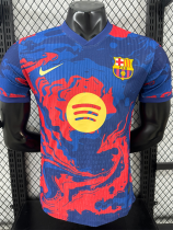 25 /26 BAR Flame Edition  Blue Player Version Soccer Jersey