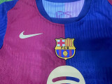 24/25 BAR Home Kids  Player Version  Soccer Jersey(大胸花）