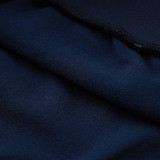 24/25 Italy Royal Blue Hooded  Half Pull Tracksuit(Add Fluff)  (半拉链、加绒F597)
